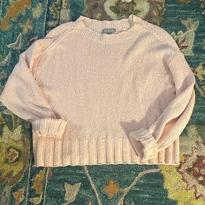 J. Crew Women's Light Pink Crew Neck Sweater Large